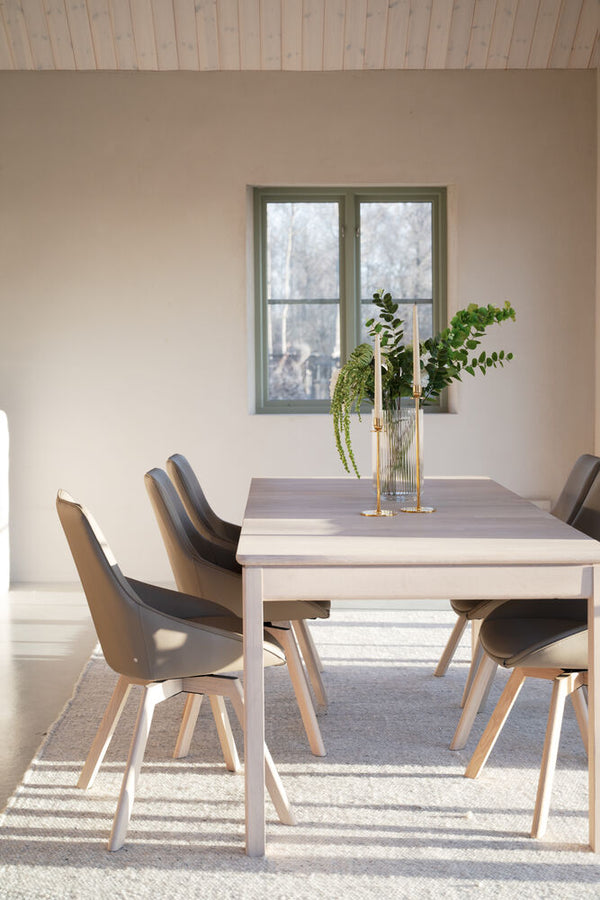 Gardner matbord 200 vitpigmenterad ek