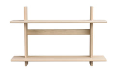 Westlock vägghylla 75x48 vitpigmenterad ek