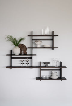 Westlock vägghylla 75x48 brun ek