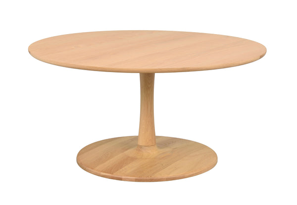 Hobart soffbord runt 90 lackad ek