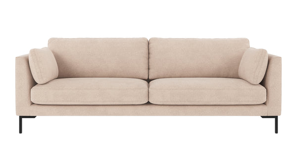 Corwin soffa 3-sits ljusbeige tyg Rita #1
