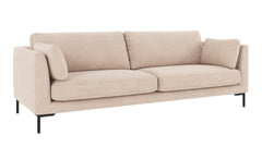 Corwin soffa 3-sits ljusbeige tyg Rita #1
