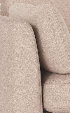 Corwin soffa 2,5-sits ljusbeige tyg Rita #1