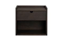Hillmond väggskåp/sängbord 1L 40 brunlackad ek