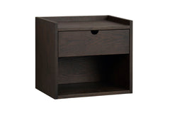 Hillmond väggskåp/sängbord 1L 40 brunlackad ek