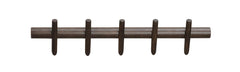 Hillmond kroklist 65, 5 krokar brunlackad ek
