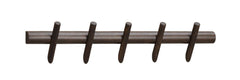 Hillmond kroklist 65, 5 krokar brunlackad ek