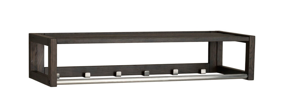 Confetti hatthylla 80 brunlackad ek