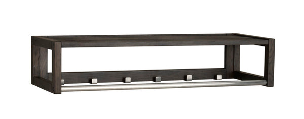 Confetti hatthylla 80 brunlackad ek