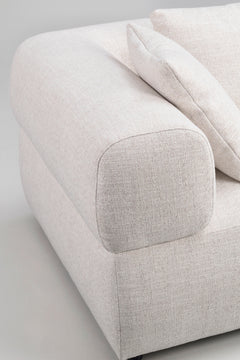 Falkner soffa 3-sits ljusbeige tyg Oscar #1
