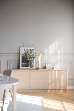 Melstone sideboard 180 H70 vitpigmenterad ek