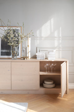Melstone sideboard 180 H70 vitpigmenterad ek
