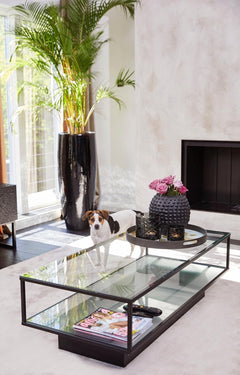 Maglehem soffbord svart/glas