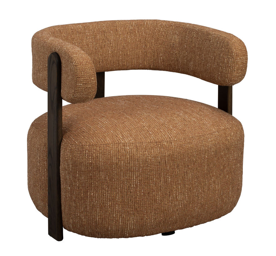 Jenison loungestol bärnsten tyg/brun ek