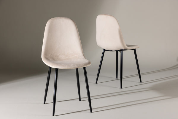 Polar matstol 2-pack beige