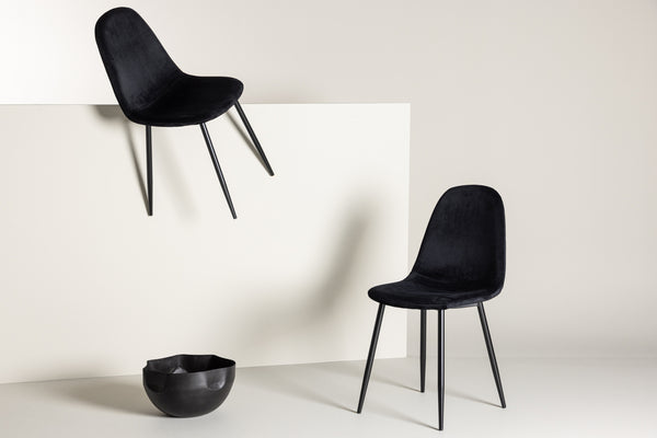 Polar matstol 2-pack svart