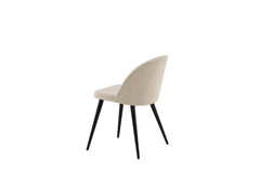 Velvet matstol 2-pack beige