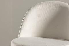 Velvet matstol 2-pack grädde