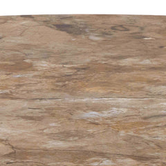 Malta matbord beige keramik/svart 90 cm