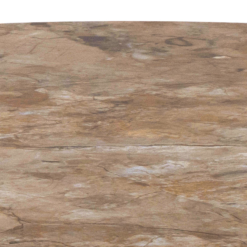 Malta matbord beige keramik/svart 90 cm