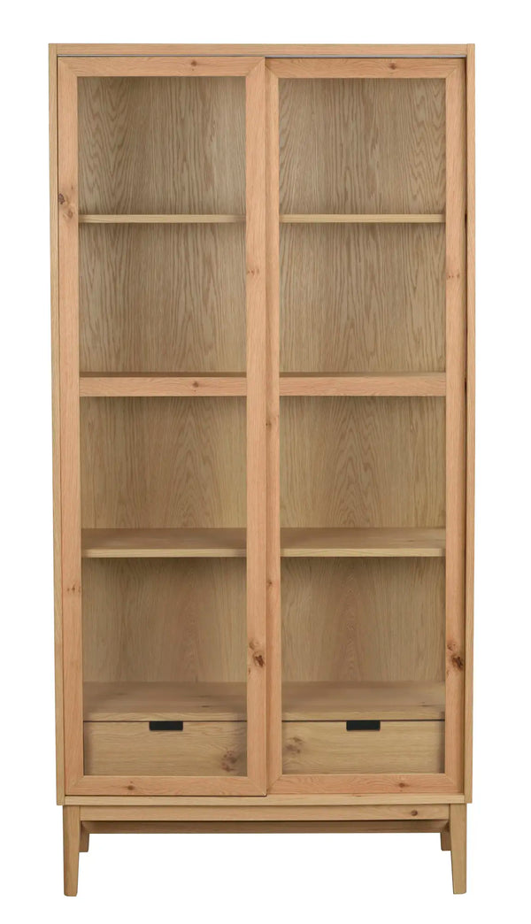 Hazelton vitrinskåp ek