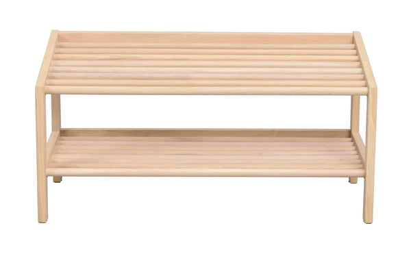 Hillmond skohylla 80 vitpigmenterad ek