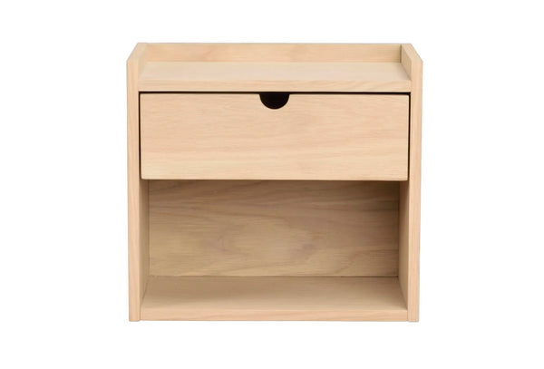 Hillmond sängbord vitpigmenterad ek