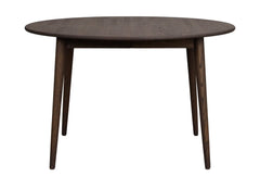 Tyler matbord runt 120/165 brun ek