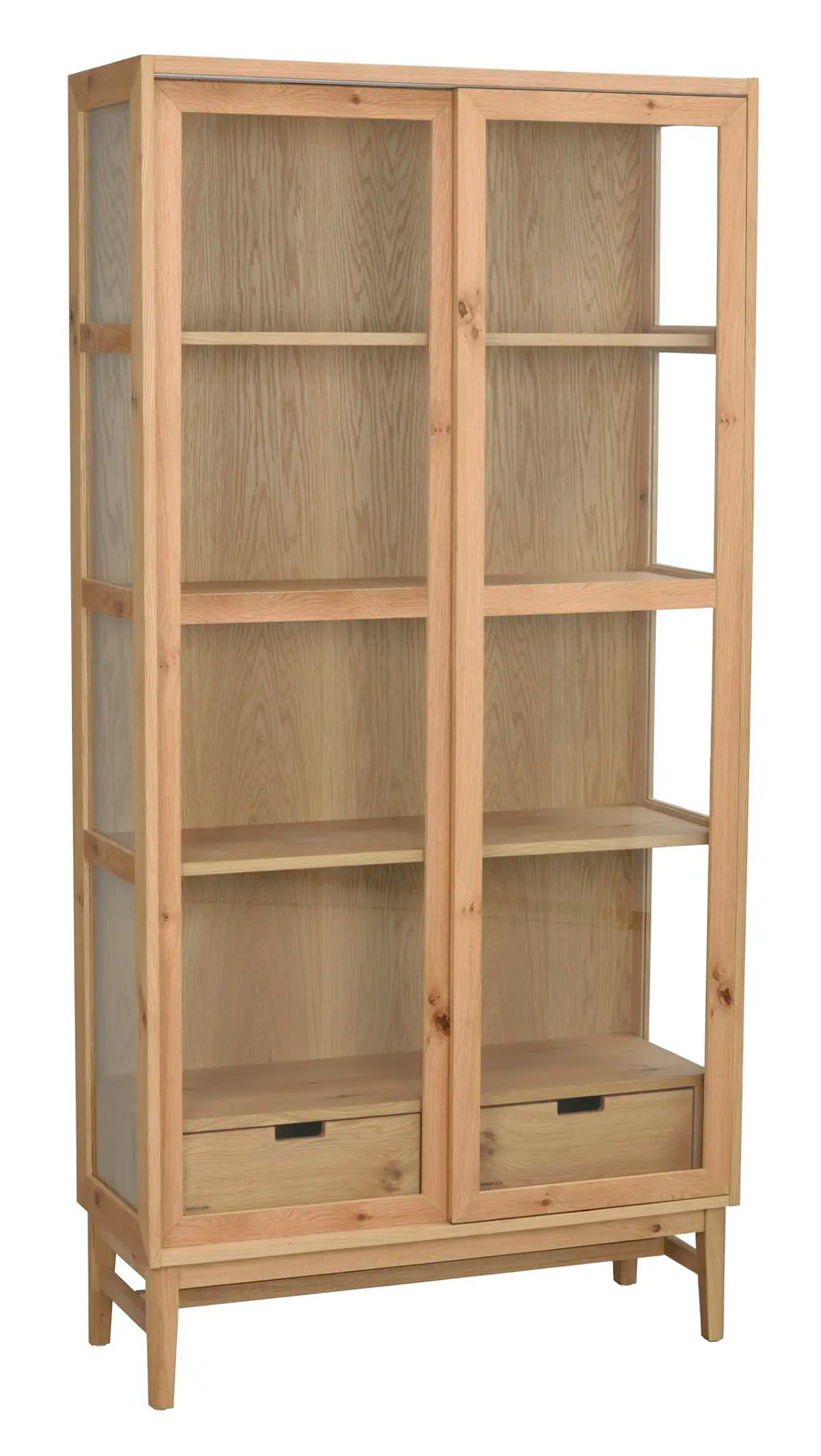 Hazelton vitrinskåp ek