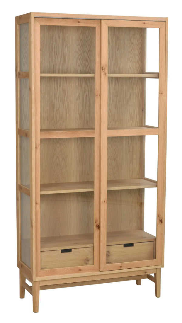 Hazelton vitrinskåp ek
