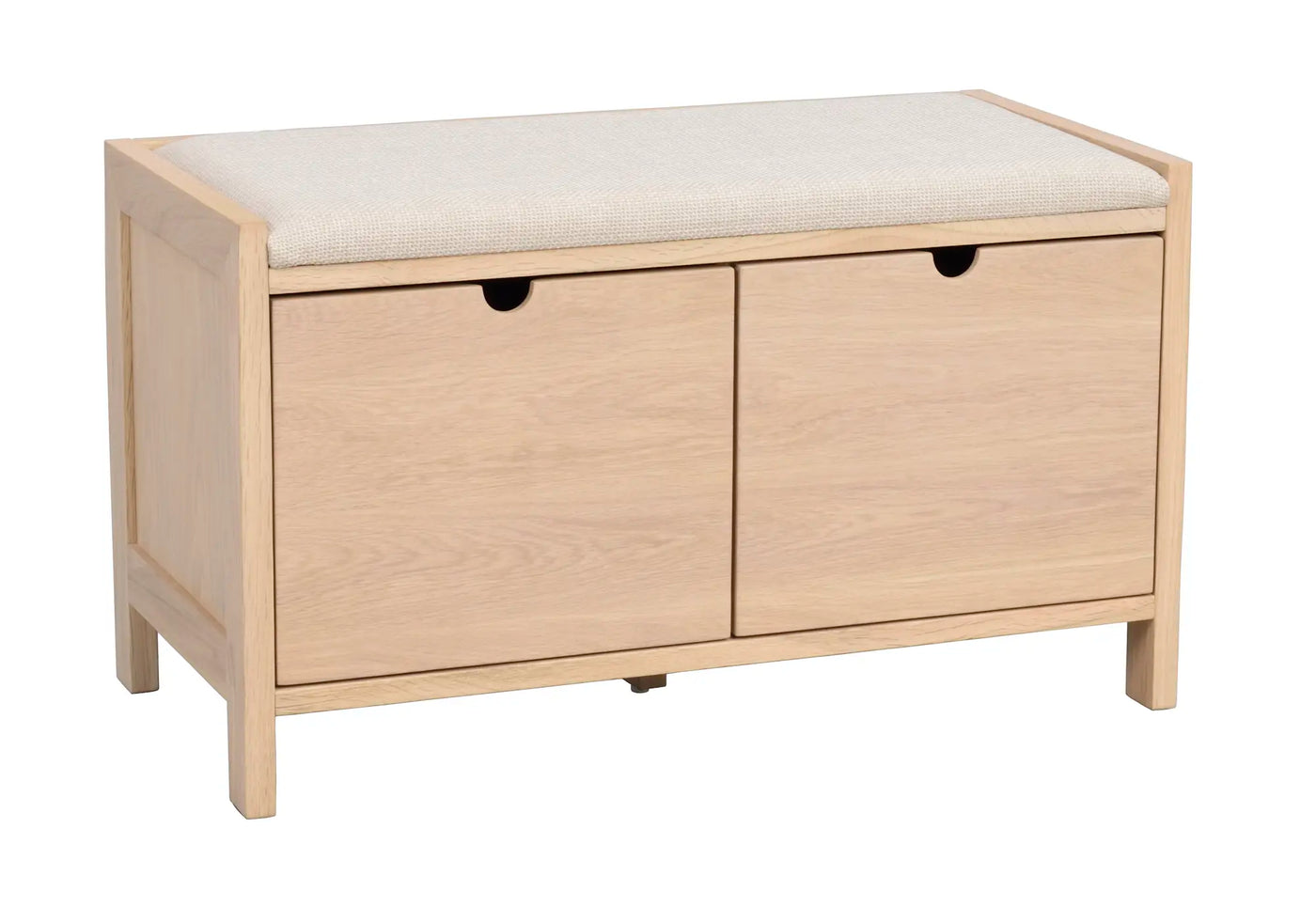 Hillmond bänk vitpigmenterad/beige