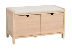 Hillmond bänk vitpigmenterad/beige