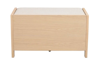 Hillmond bänk vitpigmenterad/beige