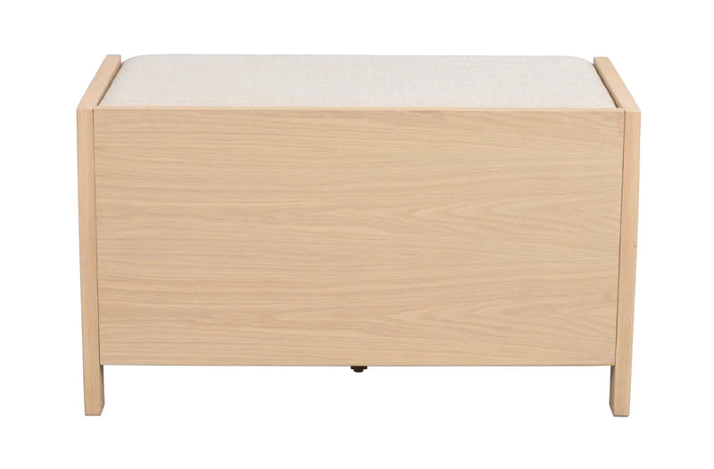 Hillmond bänk vitpigmenterad/beige