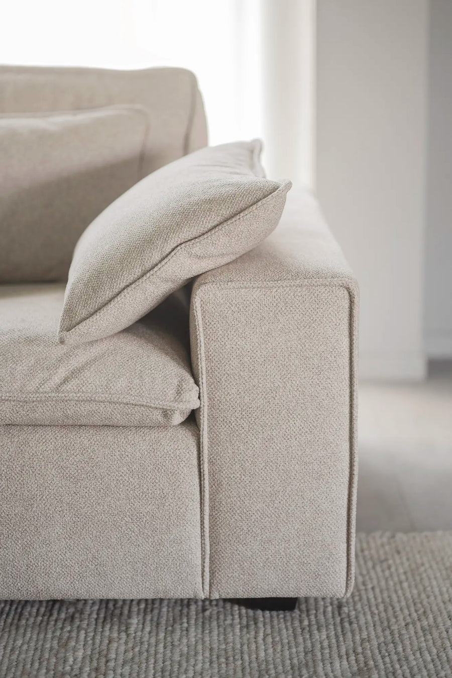 Rawlins soffa 3-sits beige tyg Bobby #2