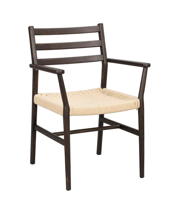 Harlan karmstol brun/ljusbeige tyg 2-pack