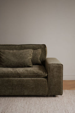 Rawlins soffa 3-sits Maxi grönt tyg Rachel #207