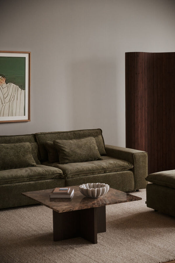 Rawlins soffa 3-sits Maxi grönt tyg Rachel #207