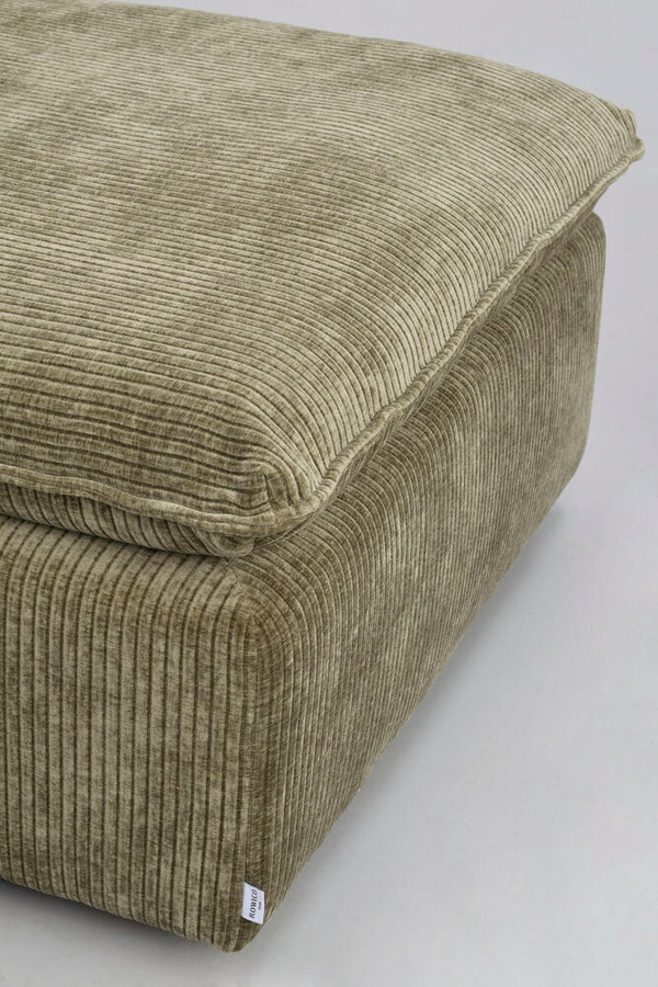 Rawlins fotpall grönt tyg Rachel #207