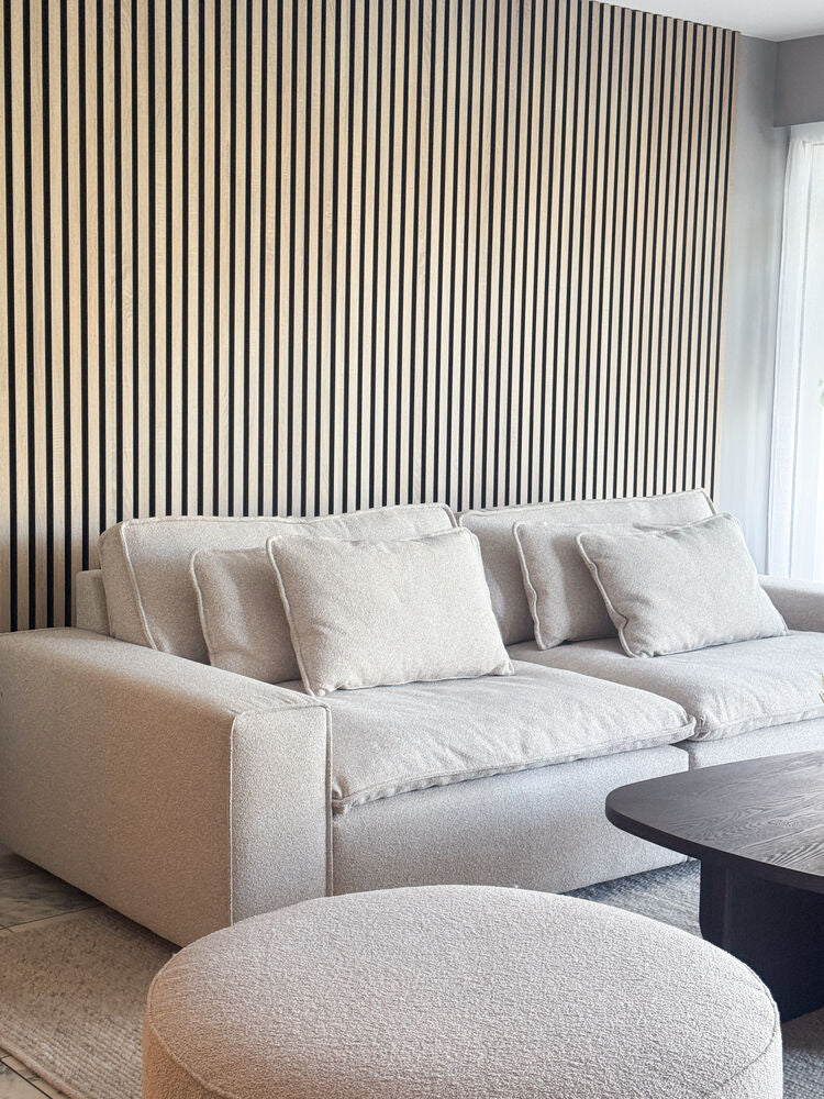 Rawlins soffa 3-sits Maxi ljusbeige tyg Sandra #903