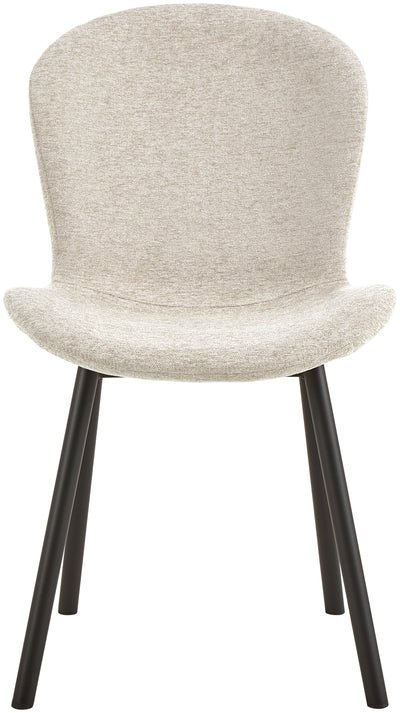 Esra matstol beige/svart 2-pack