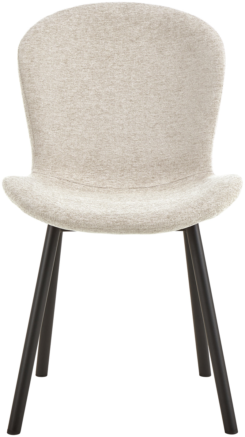 Esra matstol beige/svart 2-pack