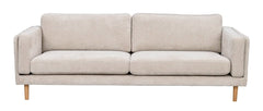Braden soffa 3-sits ljusbeige tyg Greg #3/ekben