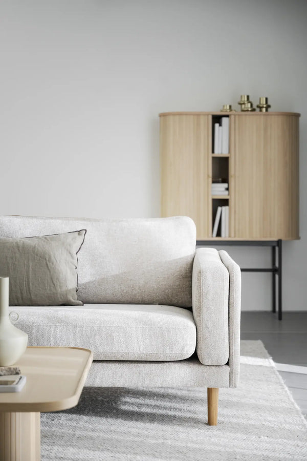 Braden soffa 3-sits ljusbeige tyg Greg #3/ekben