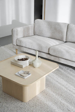 Braden soffa 3-sits ljusbeige tyg Greg #3/ekben