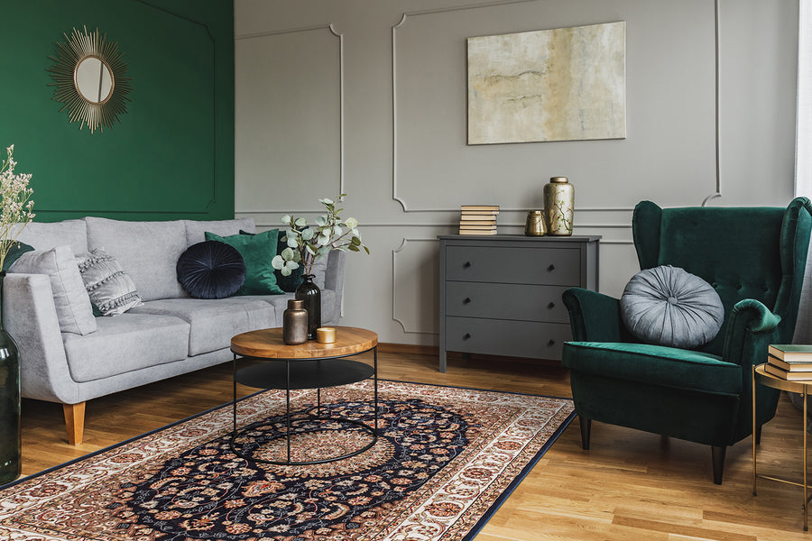 Dubai Medallion matta blå