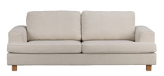 Aberdeen soffa 3-sits beige tyg Glory #05/ekben