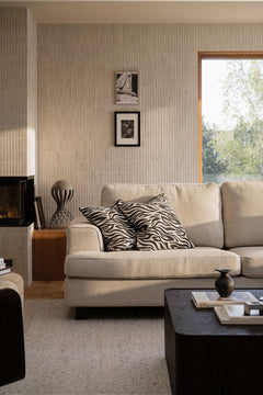 Aberdeen soffa 3-sits beige tyg Glory #05/bruna ekben