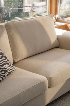 Aberdeen soffa 3-sits beige tyg Glory #05/bruna ekben
