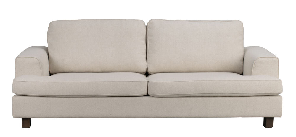 Aberdeen soffa 3-sits beige tyg Glory #05/bruna ekben